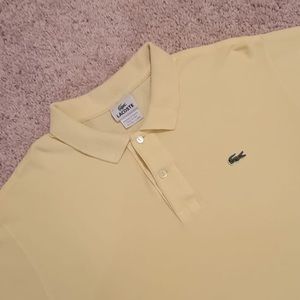 Lacoste men’s yellow polo shirt